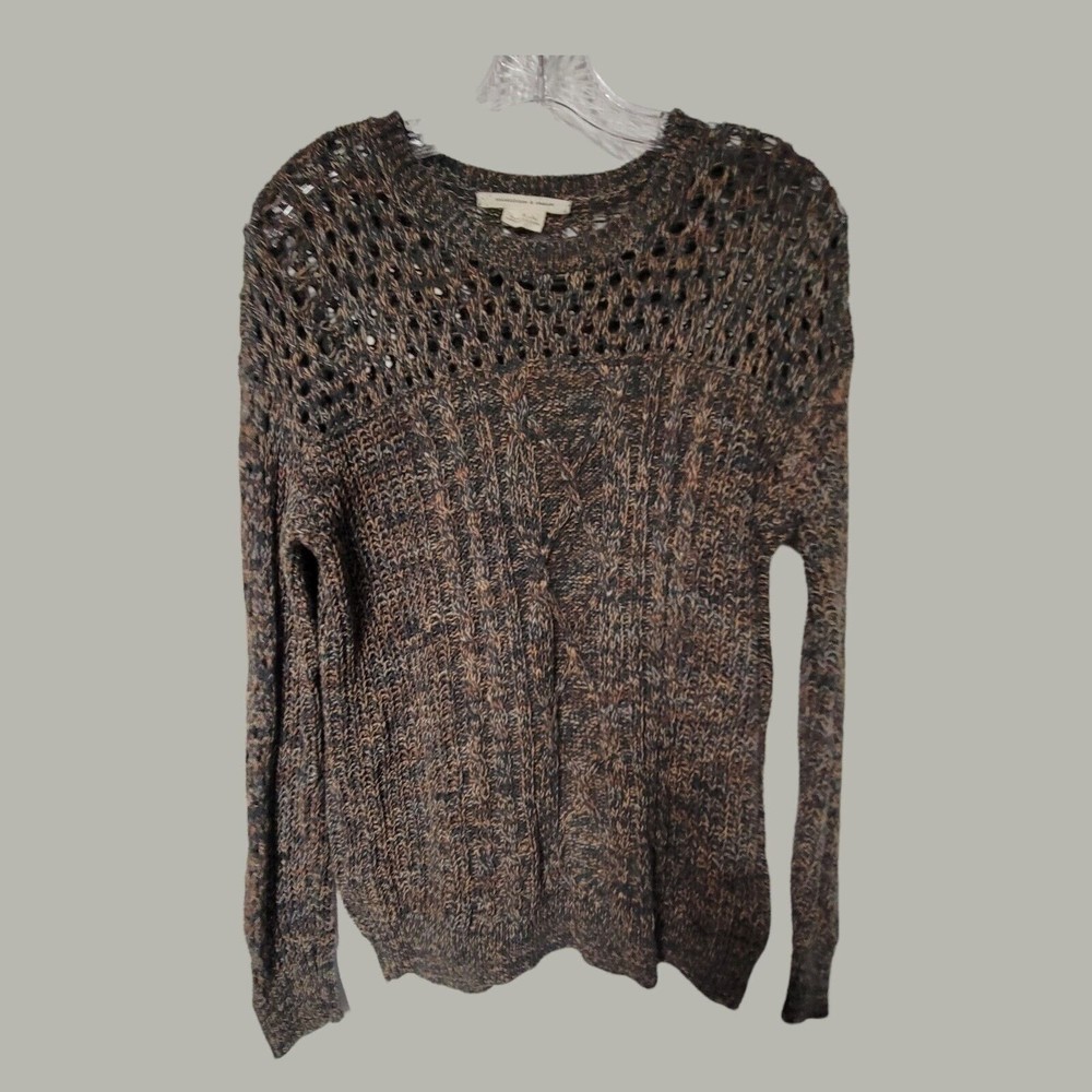 Coincidence‎ & Chance Womens Pullover Sweater Green Long Sleeve Scoop Neck S